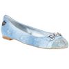 Philipp Plein Denim Ballet Pump in Blue (denim) - Lyst