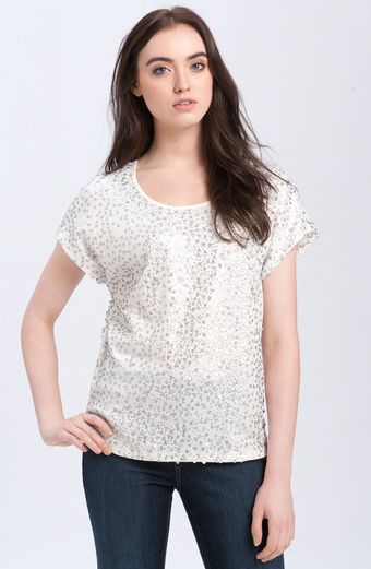 Pleione Sequin Tee - Lyst