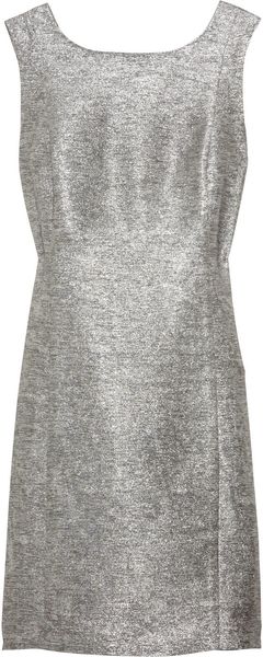  Metallic Silk-blend Dress 