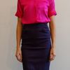 Preen Pencil Skirt in Blue (navy) - Lyst
