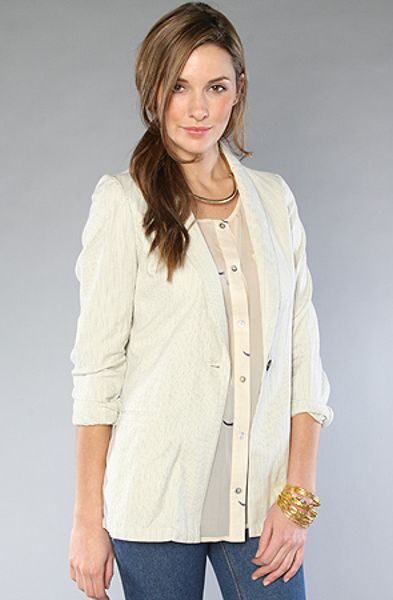 Quiksilver The Sand Stripe Blazer in Beige (sand) - Lyst