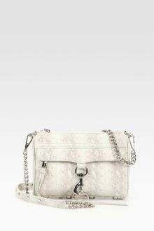 Rebecca Minkoff Mini Mac Lizard-embossed Leather Convertible Clutch - Lyst