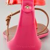 Sergio Rossi T Strap Rubber Sandals in Orange - Lyst