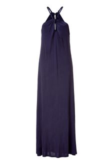 Tara Jarmon Neck Halter Maxi Dress - Lyst