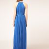 Ted Baker Pleat Maxi Dress in Blue - Lyst