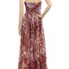 Tibi Swirl Paisley Printed Silkchiffon Maxi Dress in Red (black) - Lyst