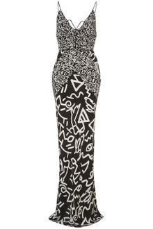 Topshop Hieroglyphic Piped Maxi Dress By Unique** - Lyst