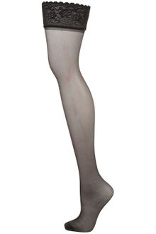 Topshop Lace Top Hold Ups - Lyst