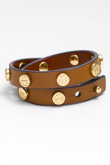 Tory Burch Logo Stud Wrap Bracelet - Lyst