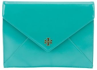 Tory Burch Leather Clutch - Lyst