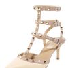 Valentino Rockstud Anklewrap Pump in Beige (mint) - Lyst