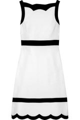 Valentino Contrast-Trimmed Cotton-blend Piqué Dress