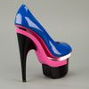 Versace Peep Toe Shoe in Blue - Lyst