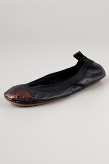 Yosi Samra Elastic Top Line Ballet Flats - Lyst