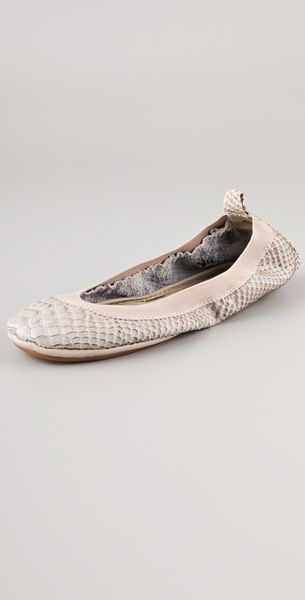 Yosi Samra Elastic Top Line Ballet Flats - Lyst