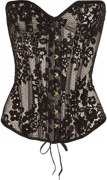 Agent Provocateur Janey Underwired Lace Corset in Black - Lyst