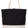 Dkny Leather and Nylon Tote in Black (white) - Lyst
