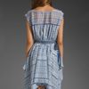 Free People Geo Cutout Dress in Grey/blue Combo in Blue (grey & blue combo) - Lyst