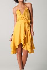 Haute Hippie Halter Dress with Belt