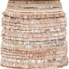 Matthew Williamson Embellished Linenblend Skirt in Beige - Lyst