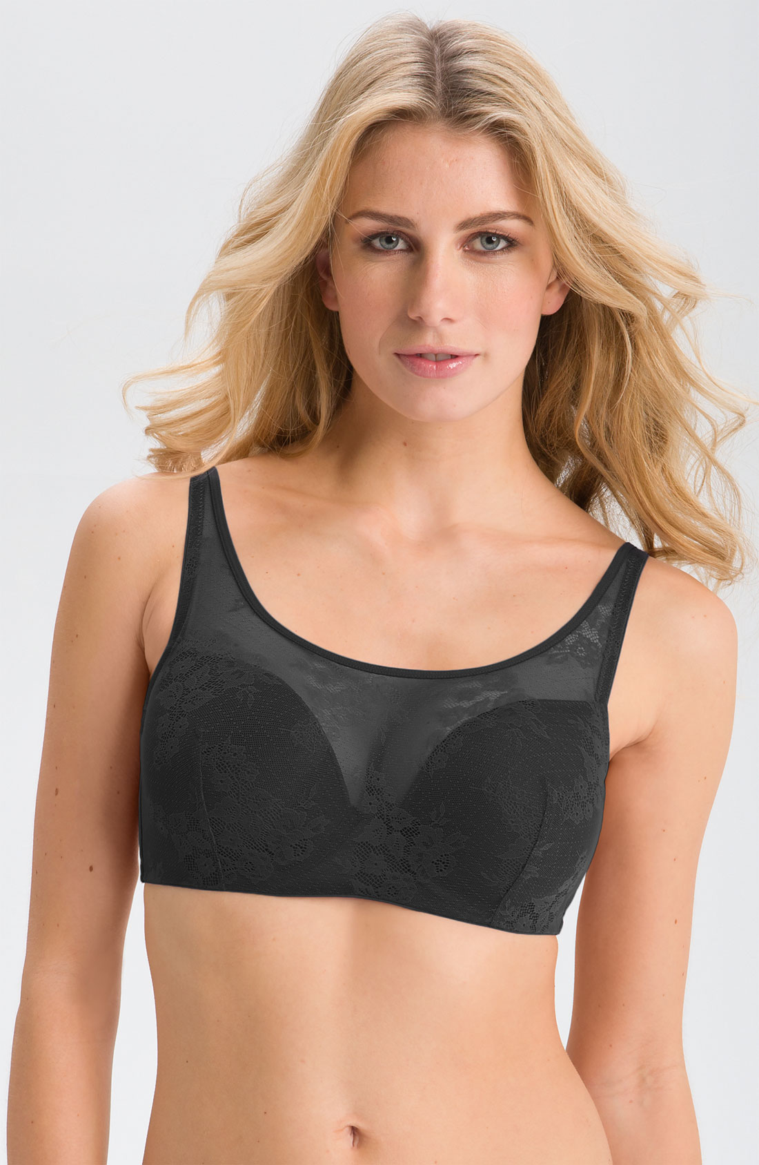 Natori Bliss Lace Contour Camisole Bra In Black Lyst