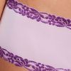 Natori Lace Trim Boyshorts in Purple (lilac rose) - Lyst