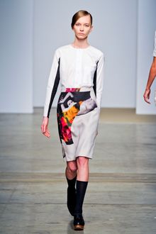 Rachel Comey Fall 2012 Collage Print Pencil Skirt  - Lyst