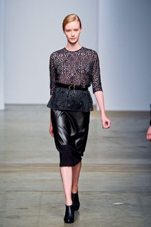 Rachel Comey Fall 2012 Leather Pencil Skirt - Lyst