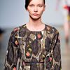 Rachel Comey Fall 2012 Rose Print Pencil Dress in Brown - Lyst