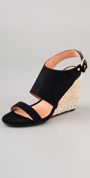  Suri Suede Wedge Sandals 