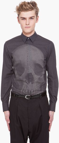 Alexander McQueen Skull Dot Print Shirt - Lyst