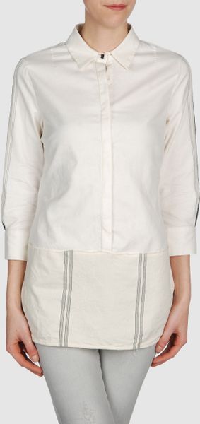 Costume National Blouse in White (ivory) - Lyst