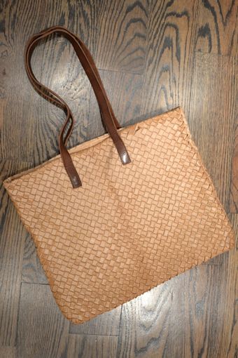  Woven Leather Tote 