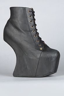 Jeffrey Campbell The Night Lita Shoe in Distressed Black - Lyst