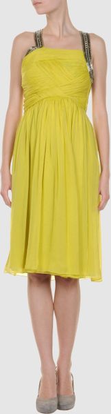 Matthew Williamson Short Dress in Yellow (orange) - Lyst