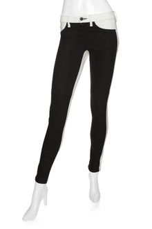 Rag & Bone Exclusive Leather Panel Skinny - Lyst