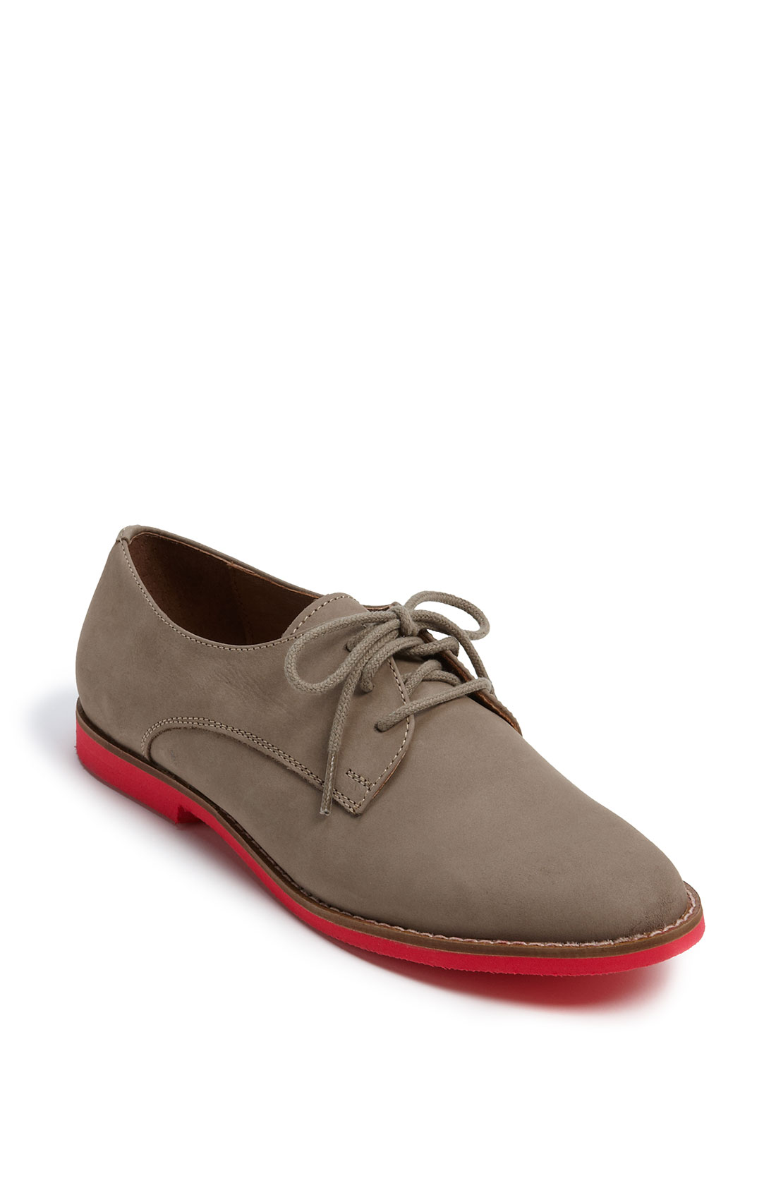 Steve Madden Jazie Oxford in Gray (taupe nubuck) | Lyst