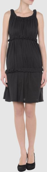 Tomas Maier Short Dress in Black (camel) - Lyst