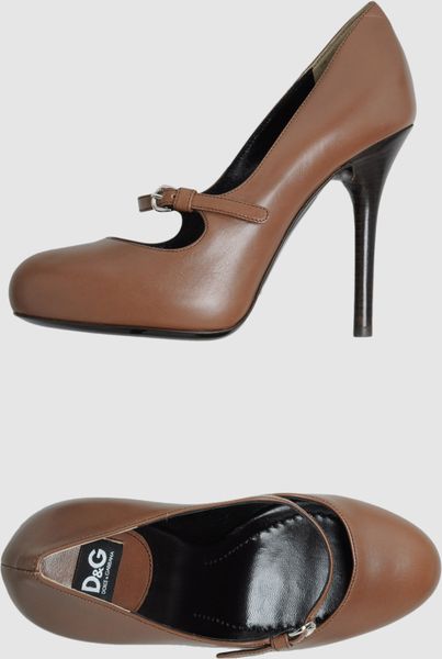 D&g Platform Pumps in Brown (steel) - Lyst