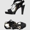 Donna Karan New York Platform Sandals in Black - Lyst