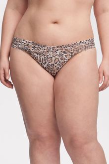 Hanky Panky Leopard Regular Rise Thong - Lyst