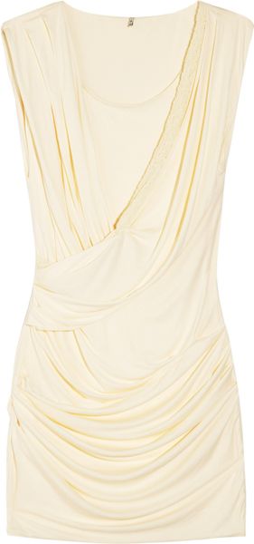 Iro Stretchjersey Dress in Beige (black) - Lyst