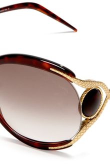 Roberto Cavalli Metal and Resin Sunglasses - Lyst