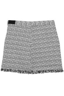 Alice + Olivia Tweed Mini Skirt - Lyst