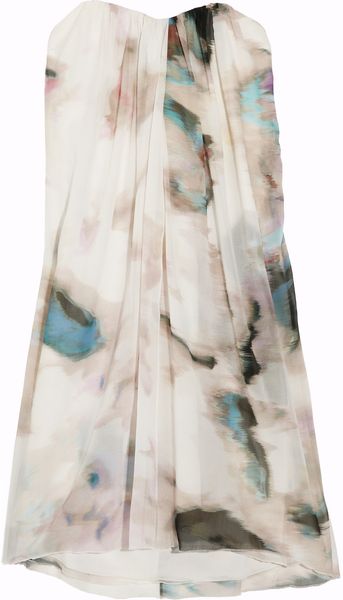 Alice + Olivia Printed Silkchiffon Dress in Multicolor (multicolored) - Lyst