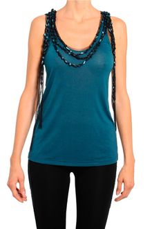 Amen Stone-net Necklace Jersey Top - Lyst