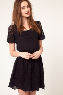 ASOS Collection Asos Skater Dress with Embroidery - Lyst