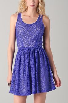 Cut25 Lace Dress with Open Back - Lyst