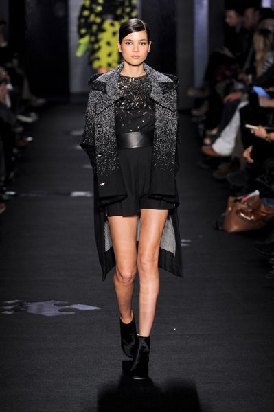 Diane Von Furstenberg Fall 2012 Suede Ankle Boots in Black - Lyst
