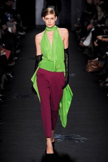 Diane Von Furstenberg Fall 2012 Burgundy Dress Pants - Lyst